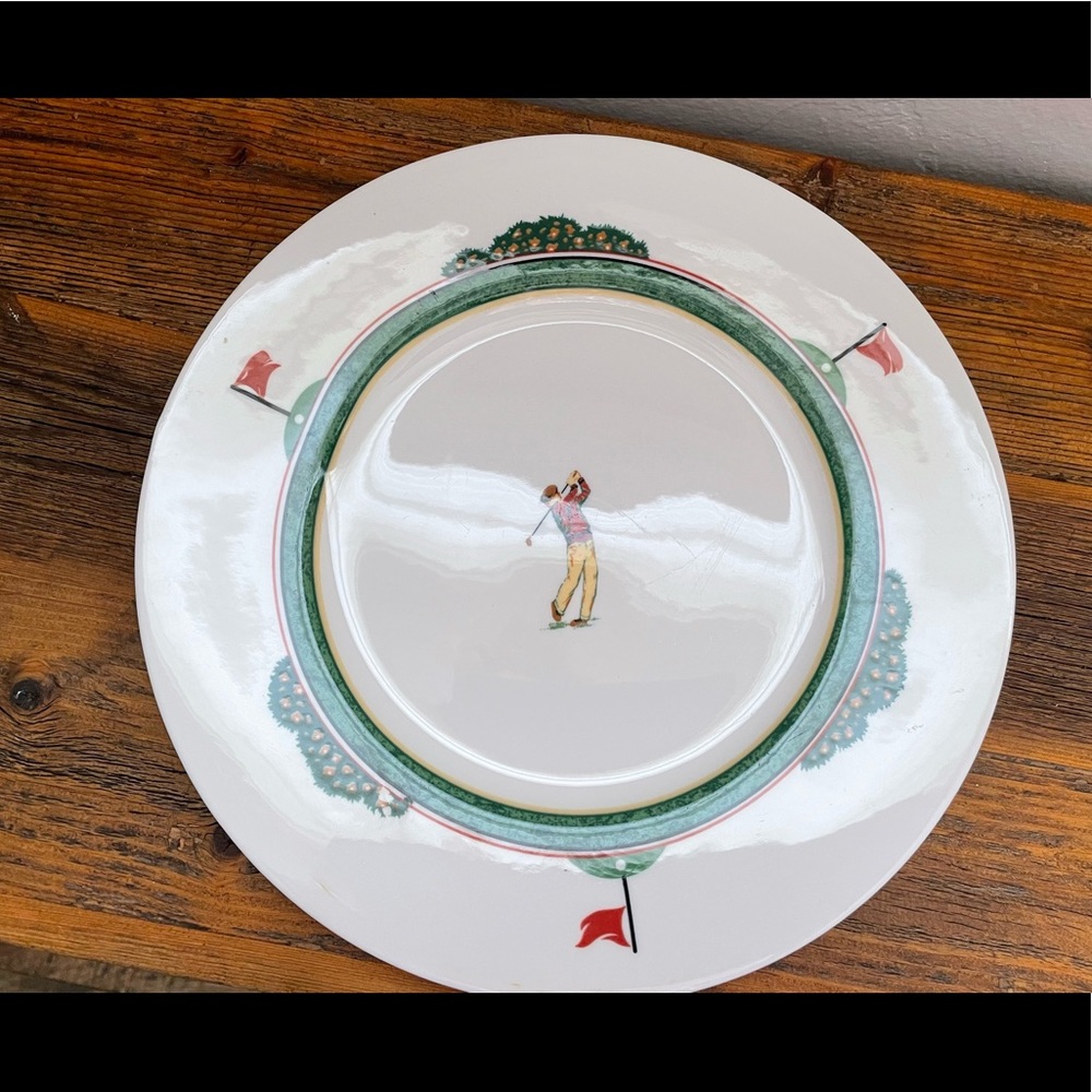 Christopher Stuart Optima Fine China Fairway HK204 sandwich plate.